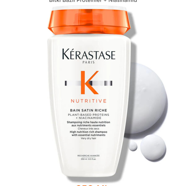 Nutritve Bain Satin Riche Yoğun Beslenme ve Güç Sağlayan Kuruluk Karşıtı Şampuan 250ml